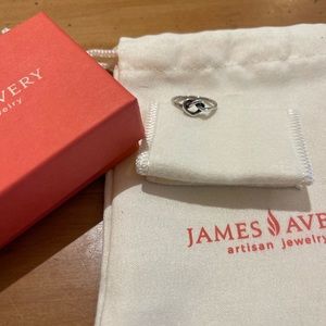James Avery sterling silver ring size 6 delicate heart knot ring!